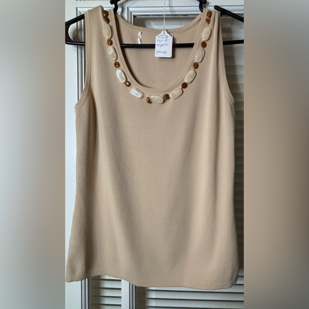 Stone Studded Tank-Size Small
